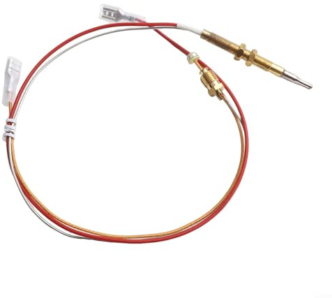 babominimer Termopar común para calentador de patio con rosca M6 x 0,75 y conexión de válvula M8 x 1, pieza de repuesto de calentador de gas de 400 mm o 600 mm para seguridad de calefacción exterior