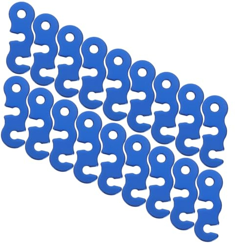 GALPADA 40 Pezzi Tenditori Corde in Alluminio Leggero Regolatori S per Tensionare Corda da Campeggio e Riflettenti per Ripari Outdoor Resistente al Vento per Escursionismo e Campeggio