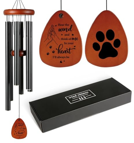 Gedenkgeschenk für Hunde, Gedenkgeschenk für Hunde, Gedenk-Windspiel, Verlust eines Hundes, Trauergeschenk, Gedenkgeschenk für Hunde und Katzen, Gedenkgeschenk