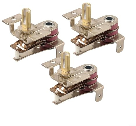 HanOaki Einstellbarer Temperaturschalter Heizung Bimetall Thermostat für Elektroheizungen Eisen Reiskocher Toaster Tief