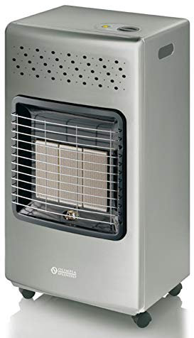 Olimpia Splendid 99386 Stovy Infra Silver, Stufa a Gas / Infrarossi 4200 W, Prodotto in Italia, Grigio