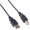 PremiumCord Cavo USB 2.0 Ad Alta Velocità M/M 2m, A Maschio a B Maschio, Cavo di Collegamento USB Per Scanner Ecc., Doppia Schermatura, AWG28, Colore Nero, Lunghezza 2m