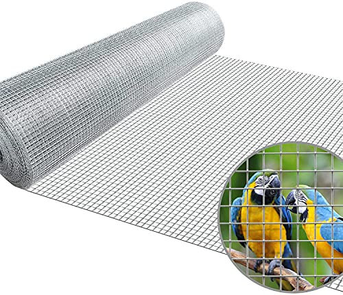Suinga - Metallgitter 1 x 25 m, Quadrate 19 mm. Verzinkter Drahtzaun.