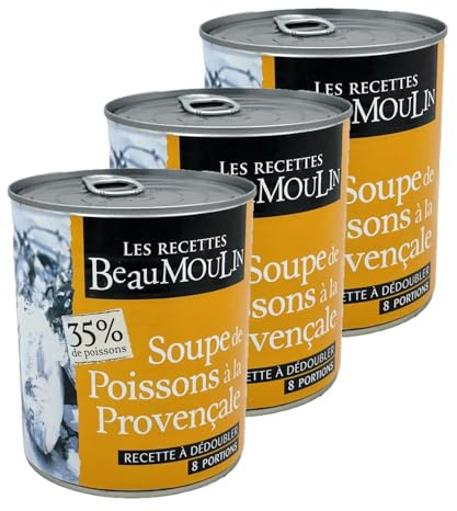 Lot 3x Soupe de poisson à la provençale - Boîte 800g