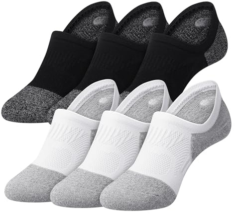 Gonii No Show Socks for Women - Athletic Compression Running Low Cut Cushioned Socks-6 Pairs