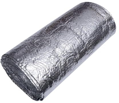 DOITOOL Luftpolsterfolie Aus Aluminiumfolie – Dachisolierung Autosonnenschutz Gewächshaus – Geräuschreduzierung Kratzfest Starke Druckfestigkeit