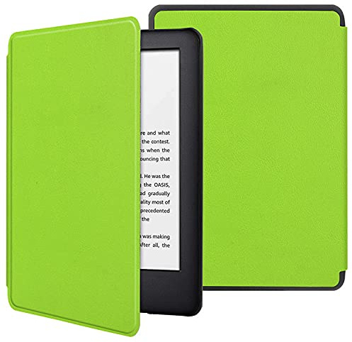 NAWVNMI Hülle Für Kindle Schutzhülle Für Kindle Voyage 2014, E-Book-Reader, Pu-Leder, Schlanke Schutzhülle Für Kindle Voyage, Modell Nr. Nm460Gz, Einfarbig, Smart Case, Grün, Kindle V