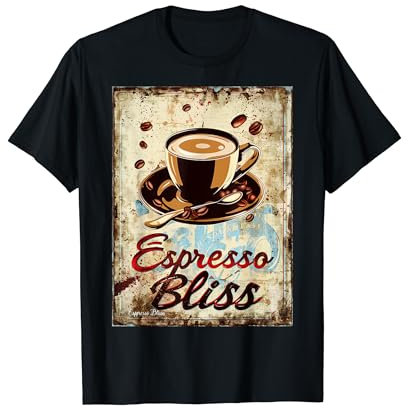 Espresso Bliss Tasse rétro Barista pour amateur de café T-Shirt