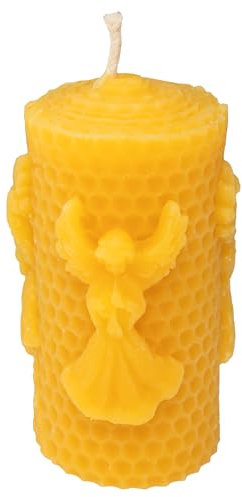 1 Wabenkerze mit drei Engel aus 100% reinen Bienenwachs