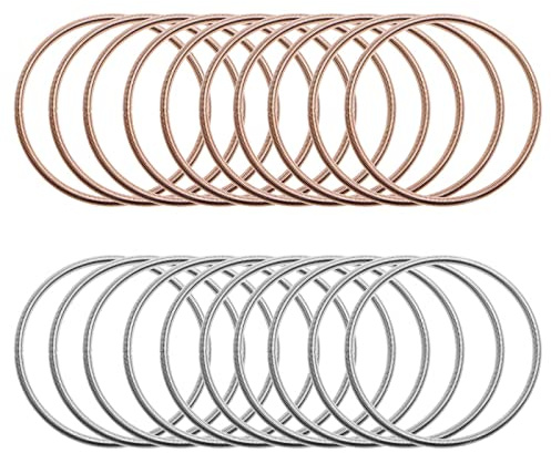 WWHJR 20 pulseras de cuerda para mujer, acero al carbono, pulsera de cuerda de guitarra, apilable, para mujeres y niñas, joyería envuelta en resorte, pulsera dorada