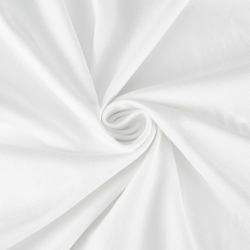 BENECREAT Panno Anti-Ossidazione per Argento, Panno Protettivo per Lucidatura Da 150x100cm, In Finta Pelle Scamosciata, per Posate, Argenteria, Cucina Domestica (Bianco)