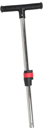 Toyvian Maniglia Ergonomica per Carrozzina con Blocco Rapido in Plastica e Metallo Inossidabile, Design a T per Controllo Migliorato, Adatta per Carrozzine e Wagon Nero