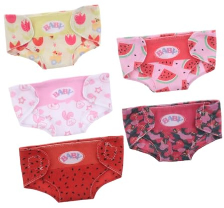 ERINGOGO 5 Pezzi Di Pannolini Di Stoffa Per Bambole Pannolini Per Bambole Accessori Per