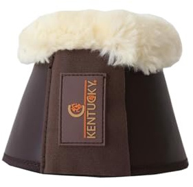Kentucky - Sprungglocken Leder Lammfell braun XL