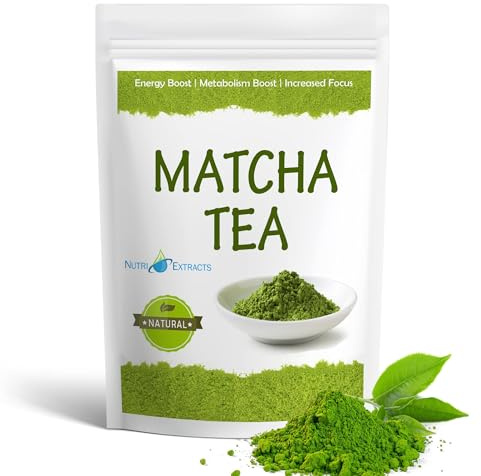 NutriExtracts Matcha Green Tea Powder 100g, Our Original Ceremonial Grade - Ideal for Matcha Lattes, Smoothies, Baking – Vegan & Antioxidant-Rich