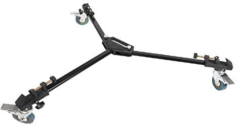 New Lon0167 Universal Photography Featured Tripod Dolly w reliable efficacy Swivel Wheel and Adjustable Leg for Camera(id:ae0 53 0b 994)