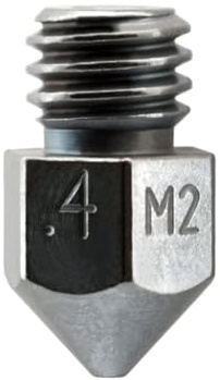 Micro Swiss MK8 Buse M2 en acier trempé haute vitesse (0,4 mm)
