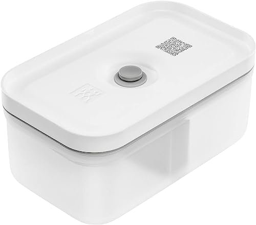 ZWILLING Fresh & Save Lunchbox aus Kunststoff, luftdichter Frischhaltebehälter, Mahlzeitenzubereitungsbehälter, BPA-frei, grau, halbtransparent, mittelgroß