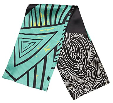BREEZE NOUTHERLY Women's 100% Silk Scarf,Seidenschal Damen 100% Seide, Bunte Luxuriöse Schals, Warm & Weich