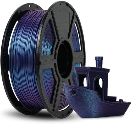 FLASHFORGE 3D Drucker Filament Chameleon PLA Farbwechsel-Filament 1.75mm, wechselt die Farbe mit Licht und Winkeln, 1KG Spule (2.2lbs), Maßgenauigkeit +/- 0.02mm (Nebula Purple)
