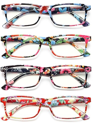 YTDBNS Reading Glasses for Women, Stylish Blue Light Blocking Readers, Ladies Eyeglasses, Fashion Computer Eye Glasses