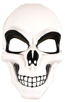 labreeze Masque squelette blanc pour adultes - Tête de mort - Pour Halloween - Pour Halloween - Déguisement de fête