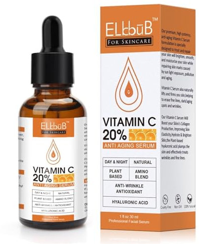 P-Beauty Vitamin C Serum Gesicht - 30ml | Vitamin C und E, Hyaluronsäure & Salicylsäure | Gesichtsserum Anti-Falten | Gesichtspflege, Hautpflege für strahlende & Haut | Bio & Vegan | 1x30ml