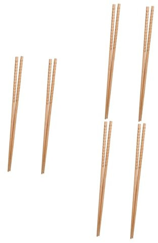 Alipis 6pairs Chopsticks for Boys and Girls Long Cooking Utensils Reusable Chopsticks Hot Pot Frying Noodles for Home and Restaurant