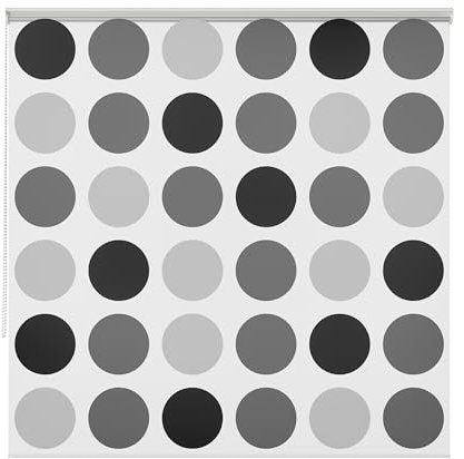 AQUABAD Vaskaflex Badewannenrollo/Duschrollo, Länge: 240 cm, Breite: 100 cm, Muster: Kreise