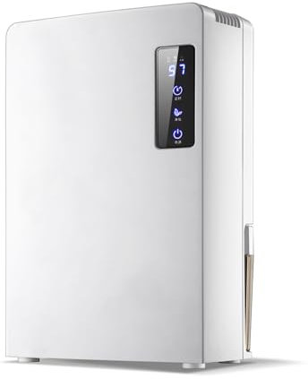 Deshumidificador doméstico, 90 W, alta potencia, ultrasilencioso, para dormitorio, baño, sótano, aire de retorno seco, deshumidificador pequeño