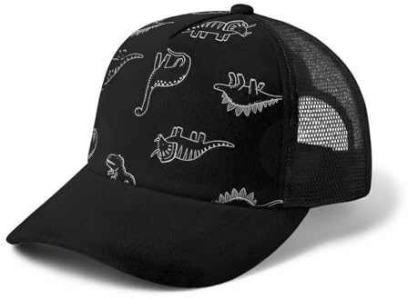 DRESHOW Småbarn Baseboll Keps Bebis Sol Hatt Söt Dinosaurie Mönstrad Mössor Unisex Bebis Trucker Hattar Spädbarn Småbarn Barn Hattar för Pojkar Flickor