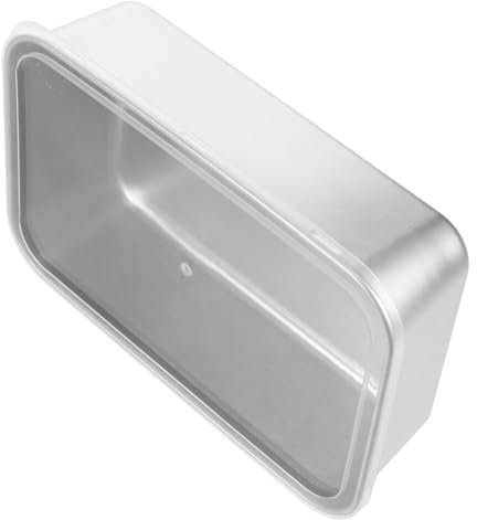 Luxshiny Molde de Tiramisu Inoxidable con Tapa Transparente y Bandeja Reforzada para Hornear y Cocer al Vapor para Pasteles y Postres