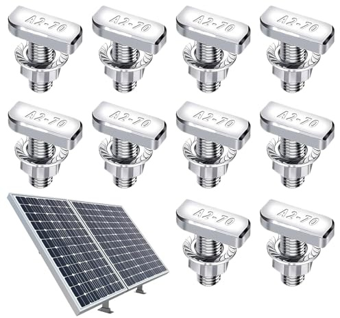 Vis coulissantes à tête de marteau Heavy Duty - Jeu de boulons à fente en T | Écrous pour système de piste | Vis de matériel durable pour rack de toit automobile | Projets de construction