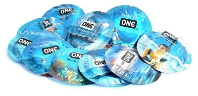 ONE Pleasure Plus Ultra Sensitive Latex Condoms with Brass Pocket Case, 24 Count
