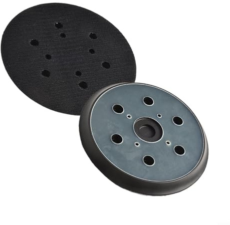 Almohadilla de lijado de de 6 pulgadas y 6 agujeros para lijadora orbital aleatoria, disco de respaldo de repuesto con 4 pernos, almohadillas de respaldo flexibles de poliuretano, paquete de 2