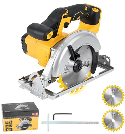 6,5 tum trådlös cirkelsåg för Dewalt 18-21 V batteri (inget batteri)