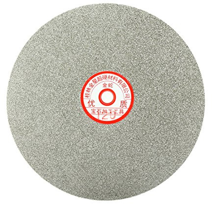sourcingmap Schleifscheibe mit Diamantbeschichtung, 200 mm, Körnung 120, flach