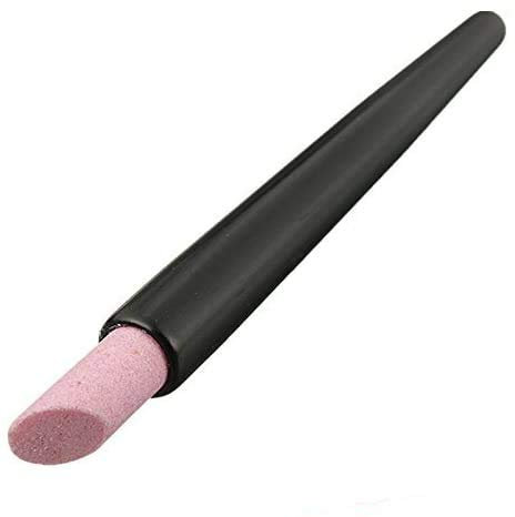 BeatlGem Cuticle Pierre Stick 1 unids Negro Cuarzo Scrubs Piedra Cutícula Palillo Pluma Cuchara Corte Uñas Pulsador Manicura Cuidado Herramientas