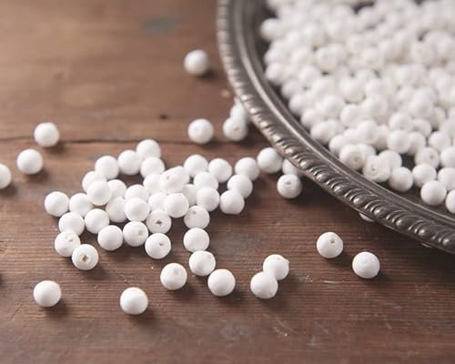 Gesponnene Baumwollkugeln: 8 mm Papierkugeln, Bastelformen, 100 Stück.