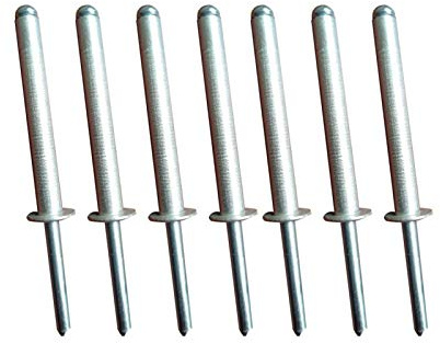 ORLOVA Verbindungselemente, Nieten, Schrauben, Muttern, Nieten, 6.450 Aluminium-Blindnieten, super lang, super dick, robust und langlebig (Anzahl der Teile: 200 Stück) (Größe: 10 Stück) (Color : 250)