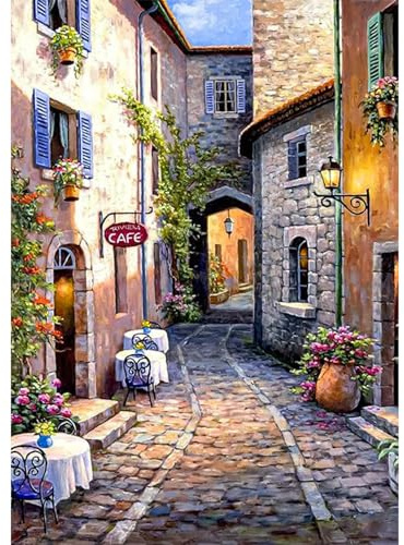 DAERLE DIY 5D Diamond Painting Kit Completo para Principiantes Paisaje, Pintura Diamante Paisaje, Manualidades para Adultos, Cuadro Pintar con Numeros para Niños, Decoracion pared Salon 30x40cm