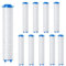 Reccisokz 10 pezzi Filtro doccia,Filtro anticalcare doccia,Filtro doccia anticalcare,Doccia Filtro in Cotone PP,9.5x2 cm Sostituibile Cotone Filtro per l'acqua PP Cartuccia Sedimenti