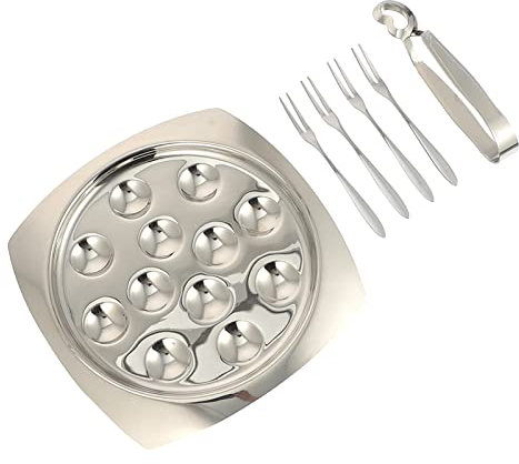 MAGICLULU Forchette Con Morsetto Per Piatti 1 Set Di Stoviglie in Acciaio Inossidabile Per Un Facile Servizio