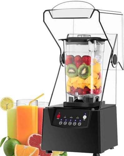 Batidora Batidora Profesional Con Recipiente De 2 Litros, Temporizador Inteligente Y Batidora De Potencia Máxima Preprogramada De 2200 W, Control De 5 Velocidades Para/Hielo/Batido/Nueces (2 Tazas)