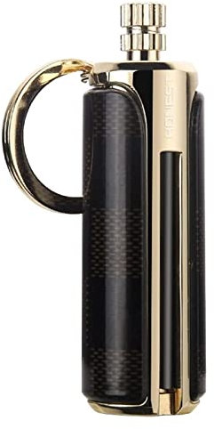Briquet coupe-vent en métal, briquet porte-clés pratique, les allumettes permanentes peuvent être réutilisées, convient for une utilisation intérieure et extérieure, cadeau for homme (carburant non in