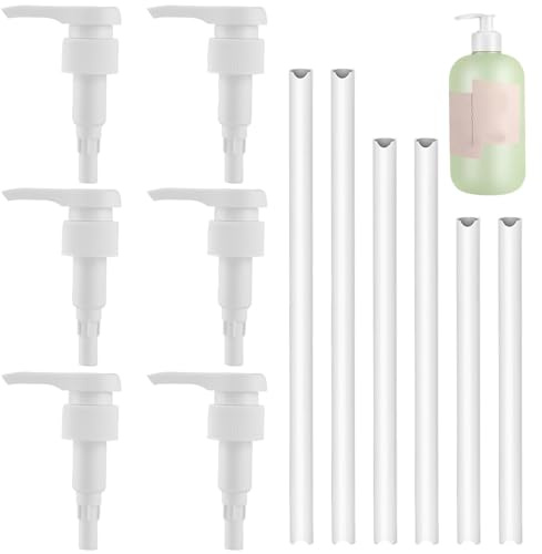 GIUSOBG 12 Pezzi Dispenser Pompa Sciroppo Dosatore Sapone Bagno Dispenser Per Pompa Sciroppo per Dosatore Sapone, Concentrato per Bevande, Sapone Dosatrice per Casa Caffè Bar, Disinfettante per le