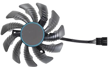 Vynetra Ventola di raffreddamento della scheda grafica 75MM T128010SU per RX6700XT 6600XT migliora il gioco e la dissipazione del calore efficiente per la ventola della scheda grafica