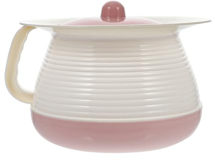 BCOATH Portatile da Notte con Manico e per Anziani Bidet in Plastica Spesso Resistente e Facile da per Domestico
