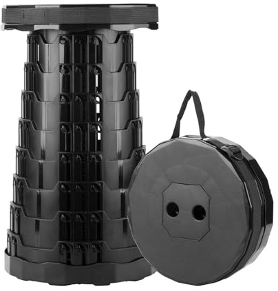 Generisch Sgabello telescopico regolabile in altezza 6,5-45 cm, sgabello pieghevole in plastica antiscivolo, portata 300 kg, salvaspazio, per casa, cucina, bagno, campeggio
