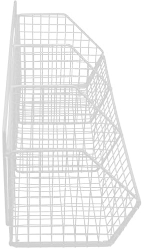 DECOMELODY Panier Mural Cuisine pour Range Fruits et Légumes, Panier à Ail et Oignons, Acier au Carbone, Design à Compartiments, Accès Facile
